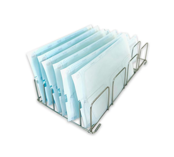 Soporte vertical adicional para bolsas de esterilización